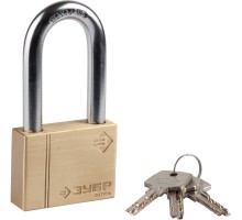 Замок навесной латунный серия ЭКСПЕРТ Зубр 37299-60-1