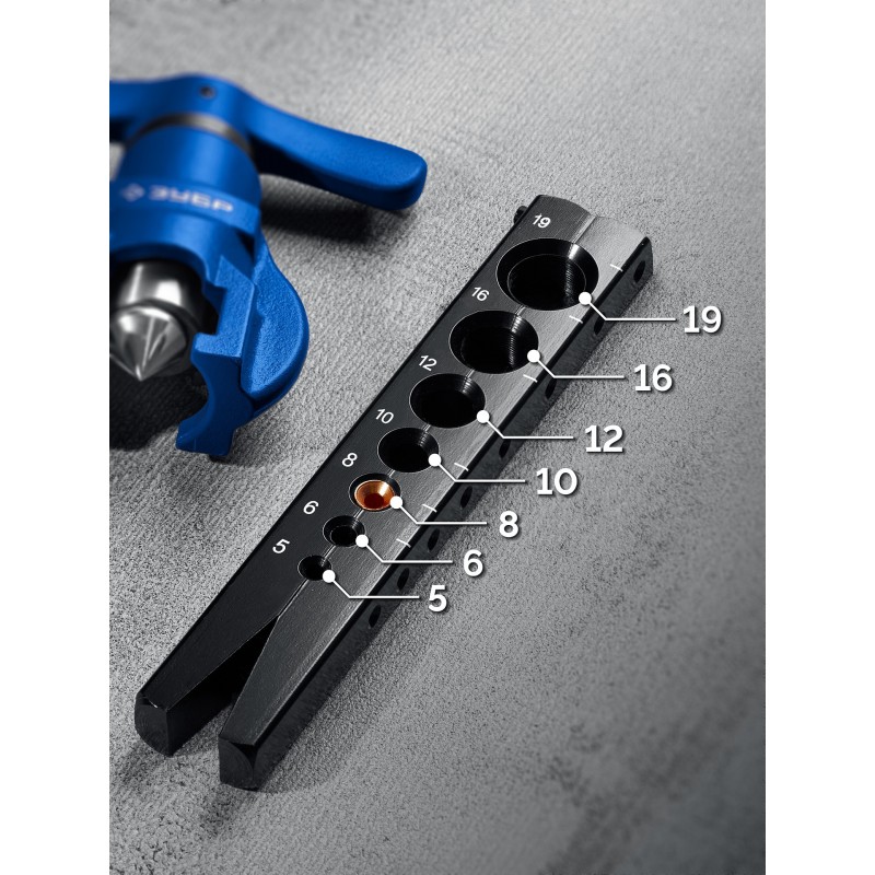 Эксцентриковая развальцовка 5 - 19 мм, 3/16"-3/4” в кейсе Зубр 23610