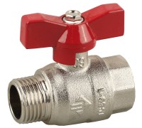 Кран шаровый ВН, бабочка, серия МАСТЕР Зубр 51354-N-1