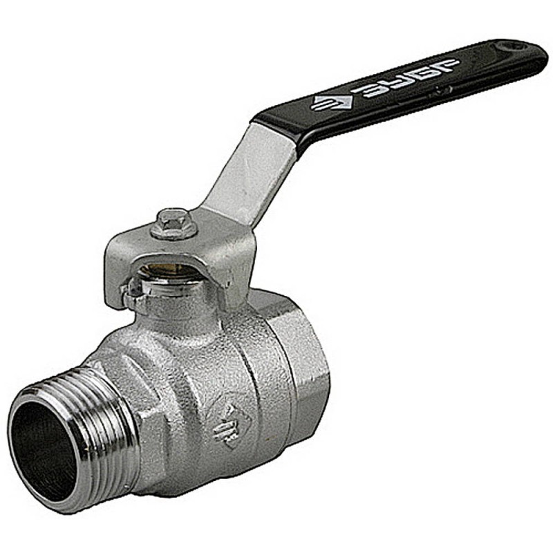 Кран шаровый ВН, ручка, серия ЭКСПЕРТ Зубр 4-51321-C-1/2