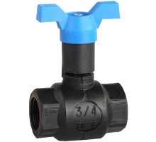 Кран шаровый морозоустойчивый ВВ, бабочка, серия ЭКСПЕРТ Зубр 4-51530-PA-3/4
