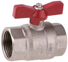 Кран шаровый ВВ, бабочка, серия МАСТЕР Зубр 51353-N-1