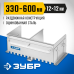 Раздвижная гребенка для плитки зуб 12х12 мм до 600 мм оцинкованная сталь Зубр 08045-12