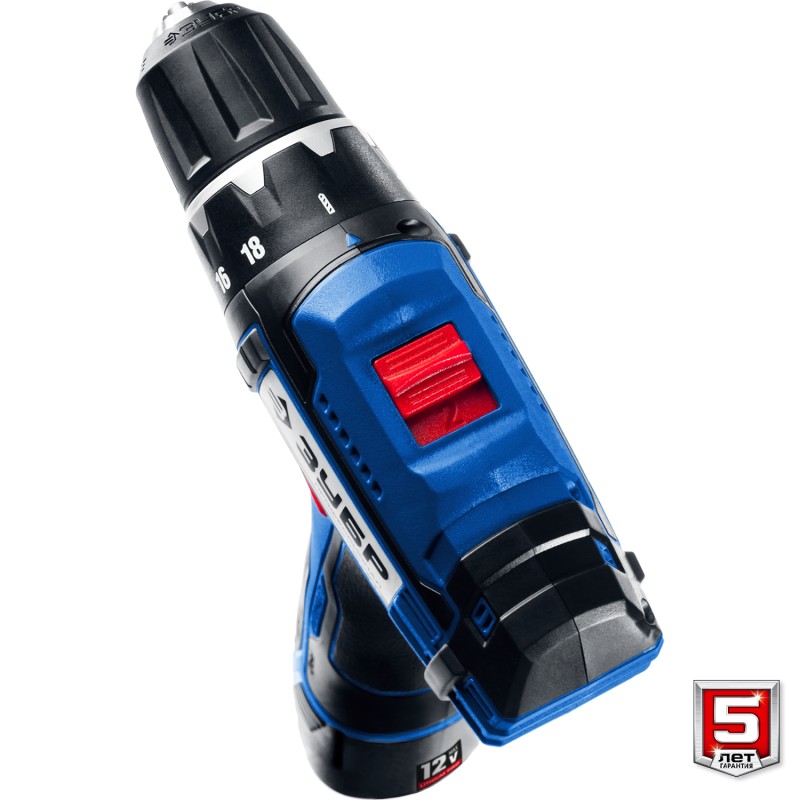 Аккумуляторная дрель-шуруповерт + LED фонарь Зубр DL-121-22F