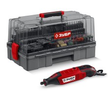 Гравер электрический с набором мини-насадок 245 предметов Зубр ЗГ-160-H245