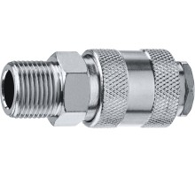 Переходник 3/8M - рапид муфта Зубр 64911-3/8