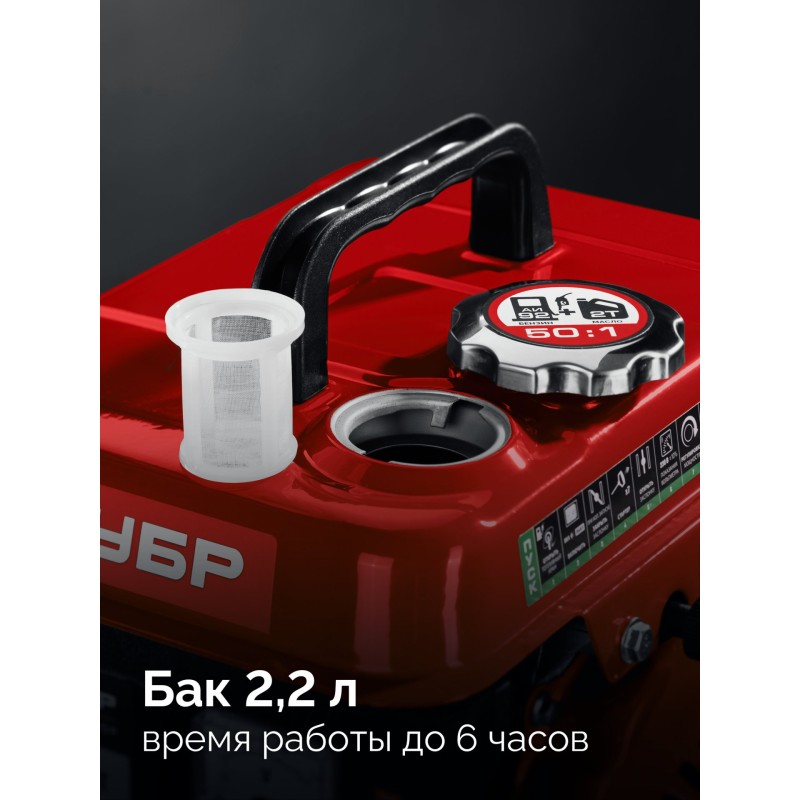 Инверторный генератор 1100 Вт Зубр СБИ-1100