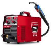 Полуавтомат сварочный MASTER, MIG / MAG, FCAW, MMA, TIG, 220 А Зубр ПСГ-М8-220