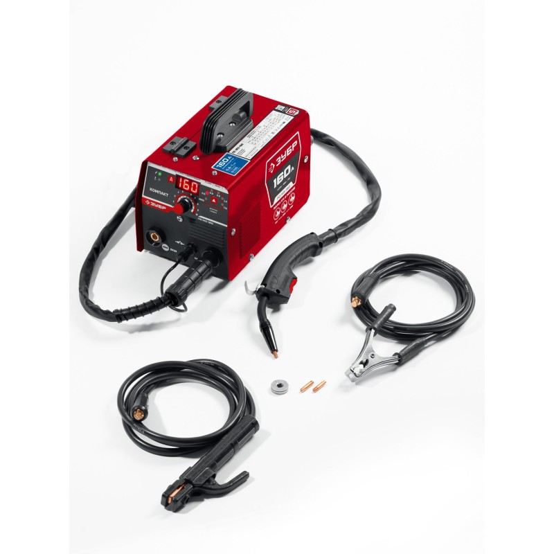 Полуавтомат сварочный без газа КОМПАКТ, FCAW, MMA, TIG, 160 А Зубр ПС-М3-160