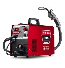 Полуавтомат сварочный с газом/без газа RED FORCE, MIG / MAG, FCAW, MMA, TIG, 160 А Зубр ПСГ-М5-160