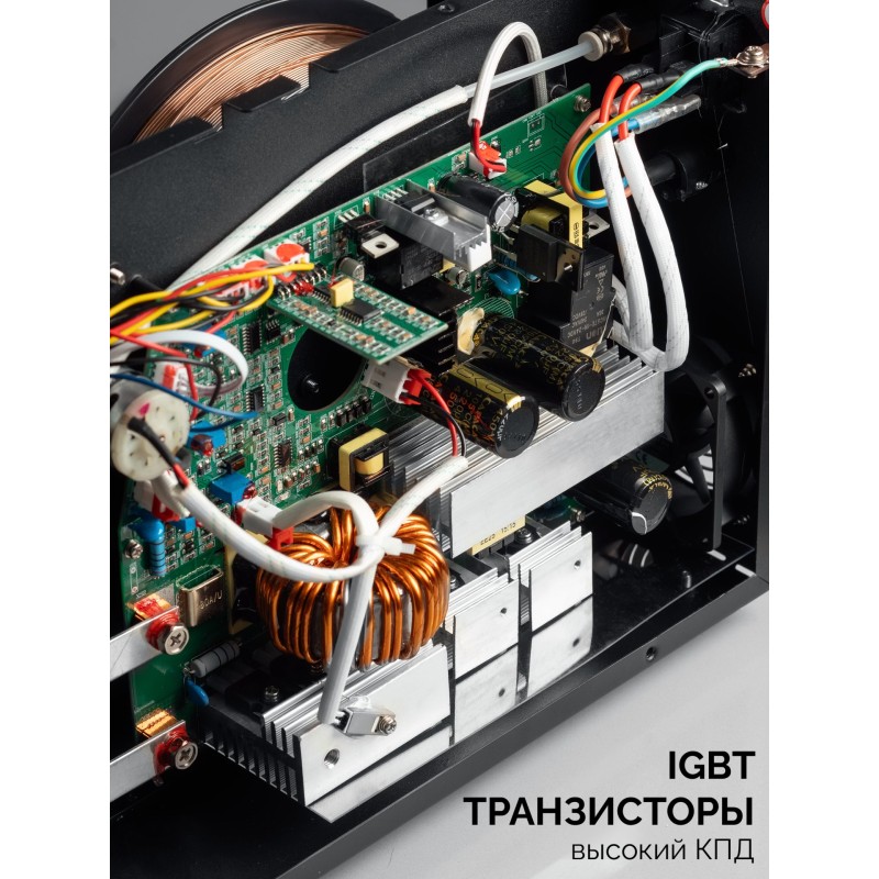 Полуавтомат сварочный с газом/без газа RED FORCE, MIG / MAG, FCAW, MMA, TIG, 160 А Зубр ПСГ-М5-160