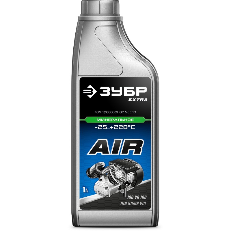 Компрессорное минеральное масло EXTRA 1 л Зубр 70631-1