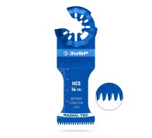 Полотно пильное, быстрый рез: дерево, пластик ГКЛ HCS 35x50 мм, 14TPI Зубр 15570-35-50