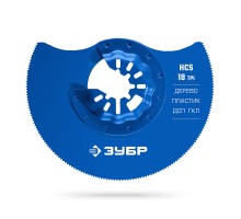 Полотно пильное дисковое, чистый рез: дерево, пластик, ДСП ГКЛ HCS 88 мм, 18TPI Зубр 15572-88