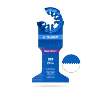 Полотно универсальное (Кирпич MULTICUT ВК8 23TPI, 52x50 мм) с твердосплавными зубьями: металл, твёрдое дерево Зубр 15576-52-50