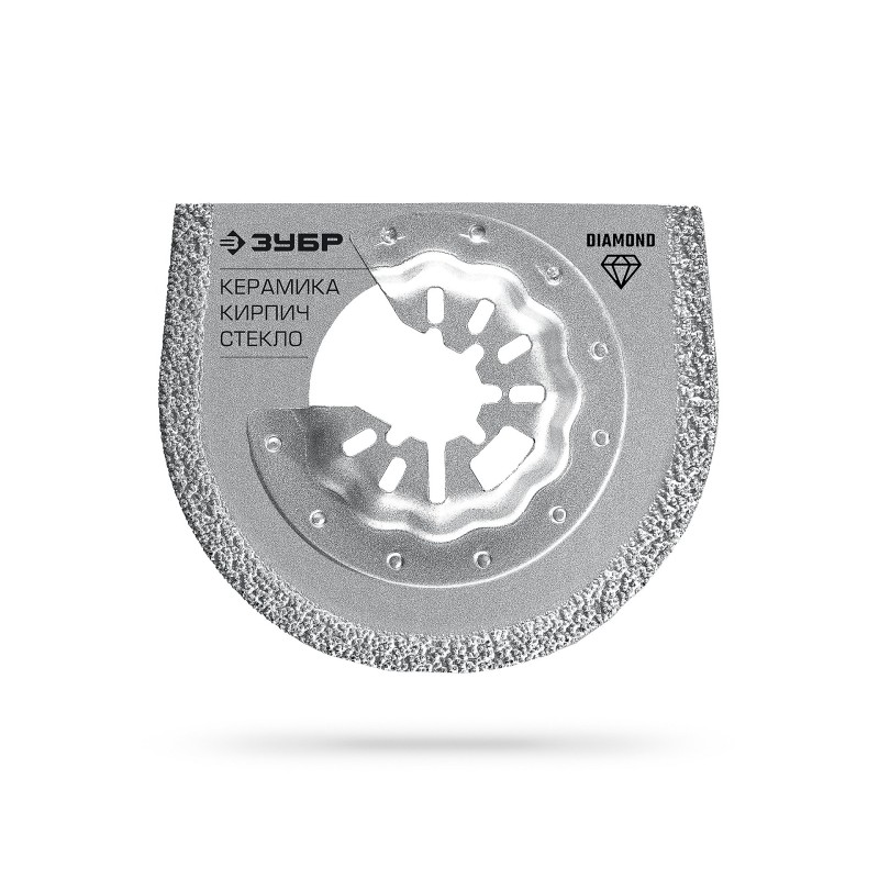 Полотно дисковое с алмазным зерном Р40: керамика, мрамор, стекло (Кирпич DIAMOND 65x2.2 мм) Зубр 15584-65