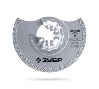 Полотно дисковое с алмазным зерном Р40: керамика, мрамор, стекло (Кирпич DIAMOND 85x2.2 мм) Зубр 15584-85