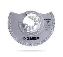 Полотно дисковое с алмазным зерном Р40: керамика, мрамор, стекло (Кирпич DIAMOND 85x2.2 мм) Зубр 15584-85