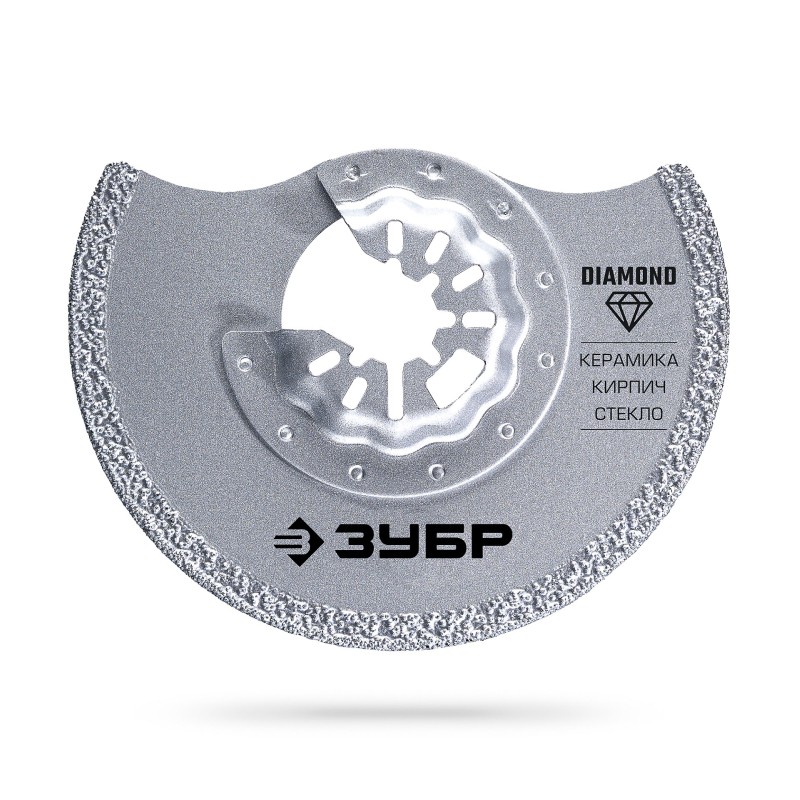 Полотно дисковое с алмазным зерном Р40: керамика, мрамор, стекло (Кирпич DIAMOND 85x2.2 мм) Зубр 15584-85
