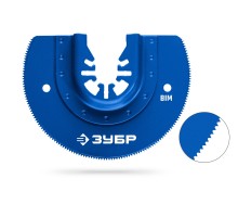 Полотно пильное (Пластик BIM d 87 мм, 18TPI ) универсальный чистый рез: твердое дерево, цветные металлы Зубр 15551-87