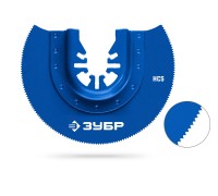 Полотно пильное (ГКЛ HCS 87 мм, 18TPI) универсальный чистый рез: дерево, пластик, ДСП Зубр 15553-87