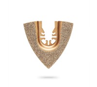 Треугольное полотно с твердосплавной крошкой: твердое дерево, строительный раствор (Клей CARBIDE ВК8 Р60, 80 мм) Зубр 15557