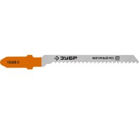 Полотна для лобзика T119BO, T-хвост., У8А сталь, фигурный рез по дереву, шаг зуба 2 мм, раб. длина 50 мм, 2 шт Зубр 15589-2_z02