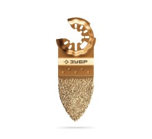 Пенобетон CARBIDE ВК8 Р40, 35x42 мм полотно дельтовидное с твердосплавной крошкой: керамика, кирпич Зубр 15582-P40