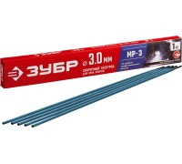 Электрод сварочный Д 3.0x350 мм, 1 кг в коробке, МР-3 рутиловый Зубр 40011-3.0