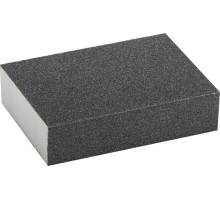 Четырехсторонняя шлифовальная губкая Р120, SiC, 100x68x26 мм, водостойкая Зубр 35612-120