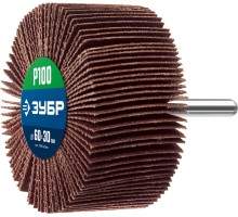 Круг шлифовальный лепестковый d 60x30 мм, P100, на шпильке d 6 мм Зубр 36602-100_z01