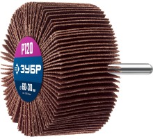 Круг шлифовальный лепестковый d 60x30 мм, P120, на шпильке d 6 мм Зубр 36602-120_z01