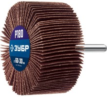 Круг шлифовальный лепестковый d 60x30 мм, P180, на шпильке d 6 мм Зубр 36602-180_z01