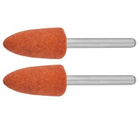 Набор абразивных шлифовальных конусов 2 шт. 9.5x19.0x3.2 мм, L 45 мм, P 120 Зубр 35912