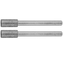 Набор алмазных мини-шарошек 2 шт. 4.8x10.0x3.2 мм, L 38 мм Зубр 35920