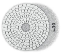 Алмазный гибкий шлифовальный круг АГШК 100 мм, №30, мокрое шлифование Зубр 29866-030