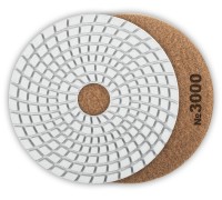 Алмазный гибкий шлифовальный круг АГШК 100 мм, №3000, мокрое шлифование Зубр 29866-3000