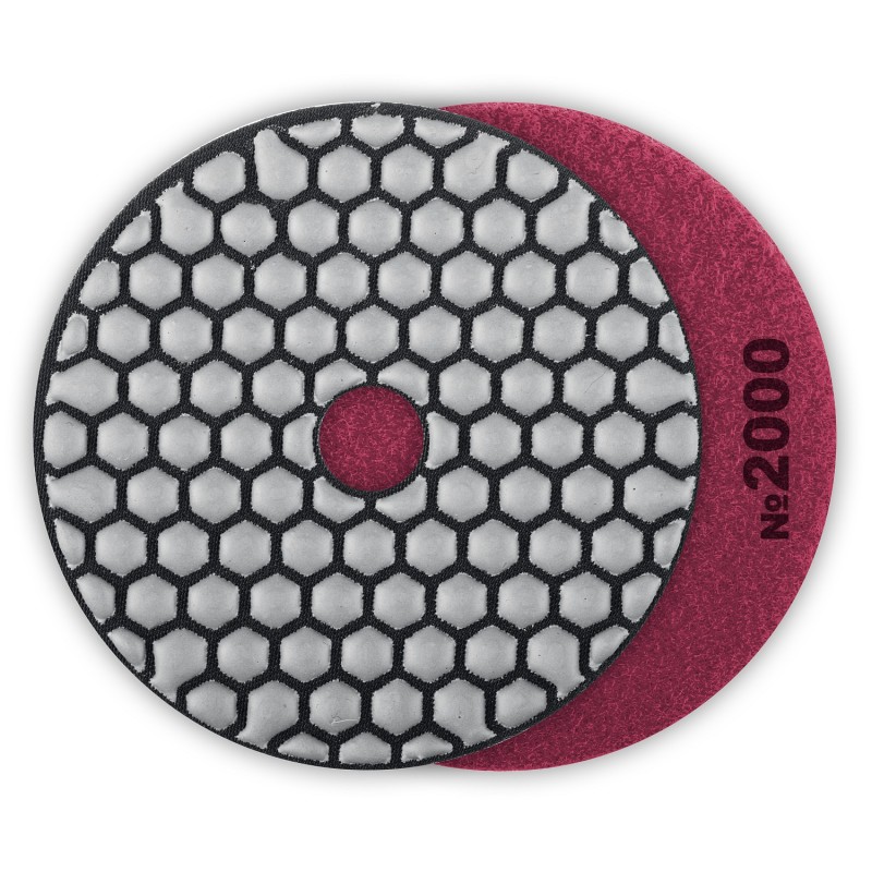 Алмазный гибкий шлифовальный круг АГШК 100 мм, №2000, сухое шлифование Зубр 29868-2000