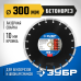 Диск алмазный сегментный Бетонорез 300 мм (25.4/20 мм, 10x3.2 мм) Зубр 36665-300_z01