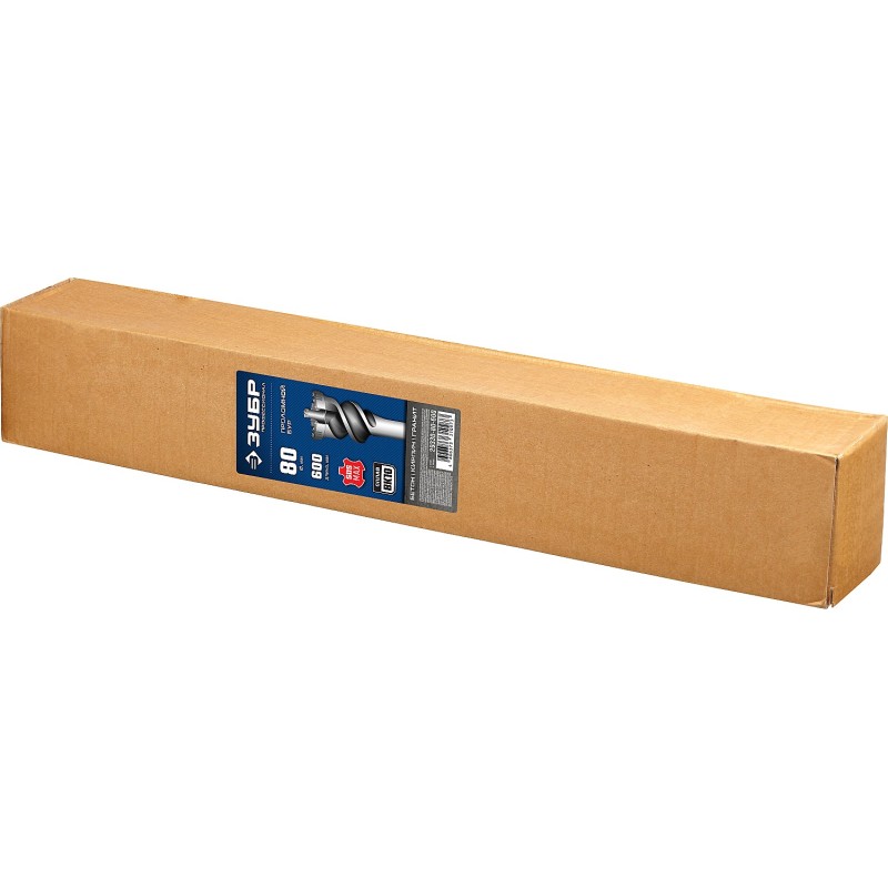 Проломной бур SDS-max 80x500/600 мм Зубр 29330-80-600 Проломной бур SDS-max 80x500/600 мм Зубр 29330-80-600