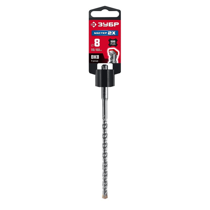 Бур SDS-plus Мастер-2Х 8x160 мм Зубр 29315-160-08_z01 Бур SDS-plus Мастер-2Х 8x160 мм Зубр 29315-160-08_z01