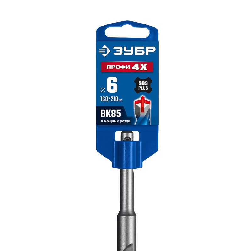 Бур SDS-Plus ПРОФИ-4Х 6x210 мм Зубр 29313-210-06