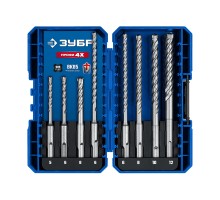 Буры SDS-plus ПРОФИ-4Х 8шт набор №2 Зубр 29313-H8-2