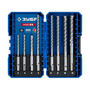 Буры SDS-plus ПРОФИ-4Х 8шт набор №2 Зубр 29313-H8-2