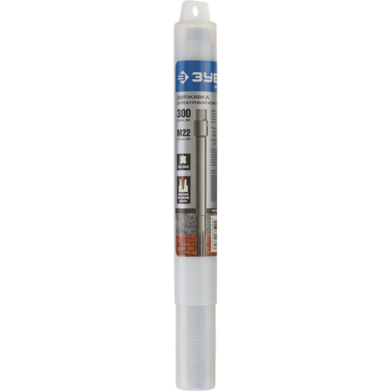 Державка для коронки по бетону L-300 мм SDS-max, М22 Зубр 29188-300_z01