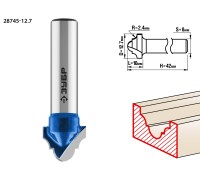 Фреза пазовая фасонная №6 12.7x10 мм, радиус 2.4 мм Зубр 28745-12.7