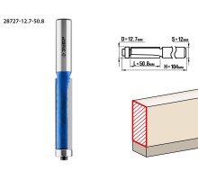 Фреза кромочная с нижним подшипником 12.7x50.8м. хвостовик 12 мм Зубр 28727-12.7-50.8