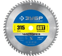 Диск пильный по дереву Чисторез 315x30 мм, 60Т Зубр 36905-315-30-60_z01