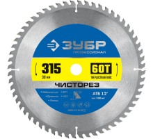 Диск пильный по дереву Чисторез 315x30 мм, 60Т Зубр 36905-315-30-60_z01