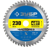 Диск пильный по дереву Чисторез 230x30 мм, 48Т Зубр 36905-230-30-48_z01